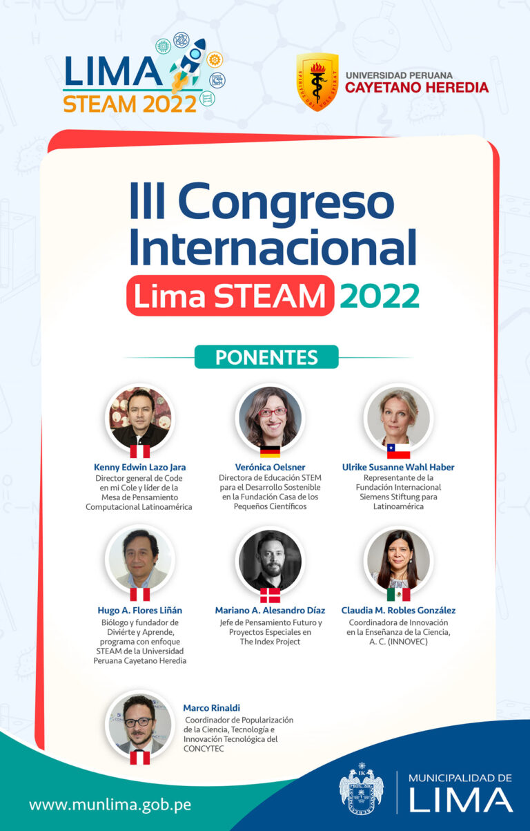 Ponentes del III Congreso Internacional de Lima STEAM 2022