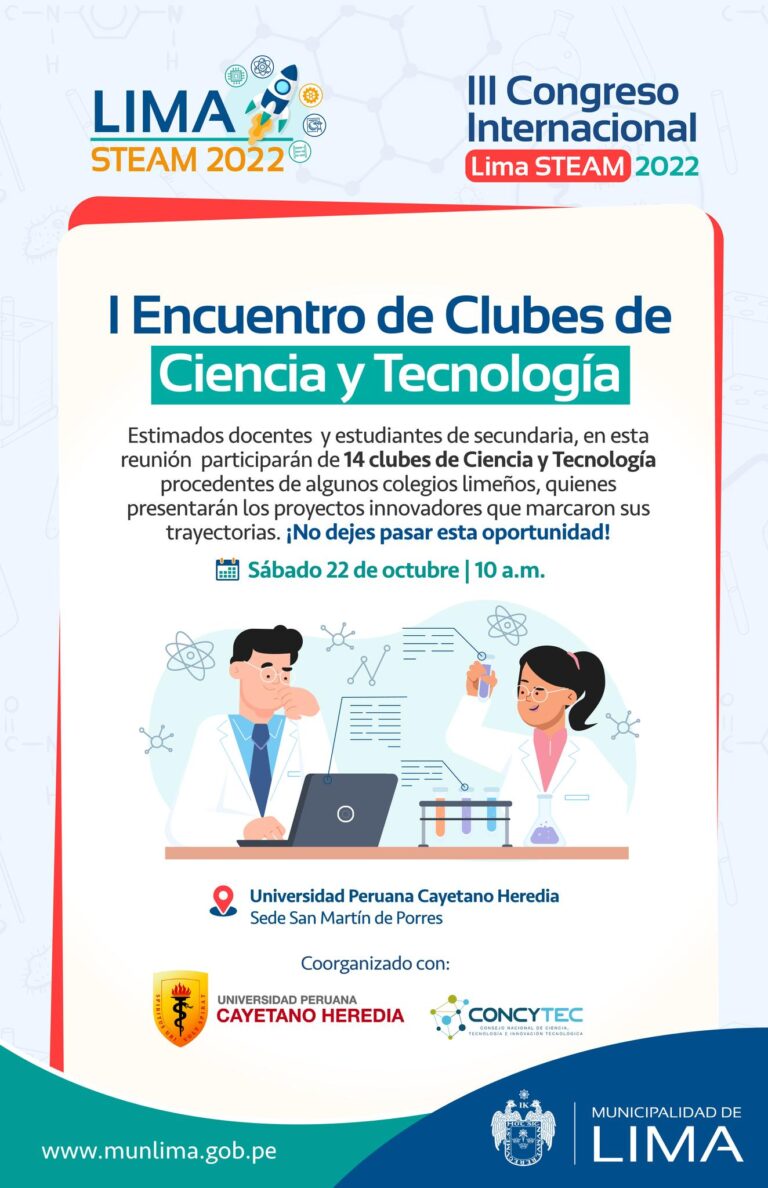 Primer encuentro de Clubes de Ciencia y Tecnología de Lima Metropolitana
